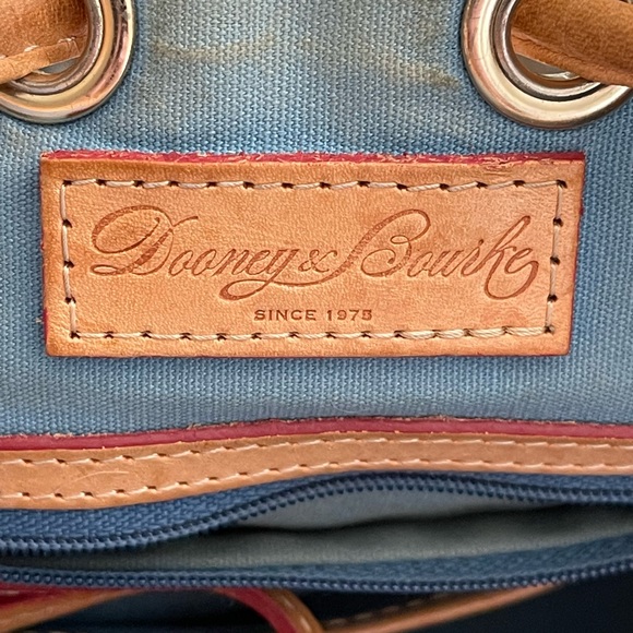 Dooney & Bourke Vintage Paint Splatter, Vachetta Leather Bag - Picture 11 of 17